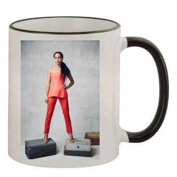 Zoe Kravitz 11oz Colored Rim & Handle Mug