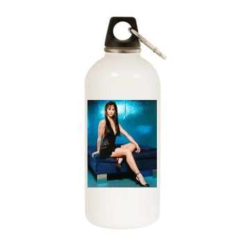 Jennifer Love Hewitt White Water Bottle With Carabiner