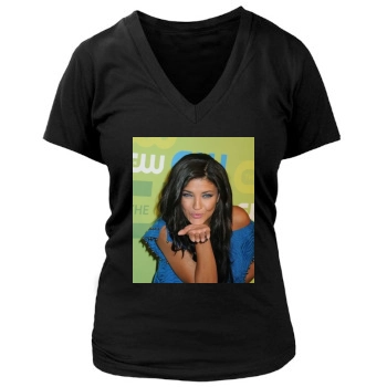 Jessica Szohr Women's Deep V-Neck TShirt