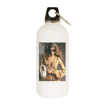 Julia Stegner White Water Bottle With Carabiner