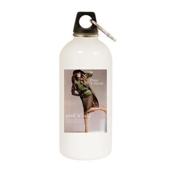 Julia Stegner White Water Bottle With Carabiner