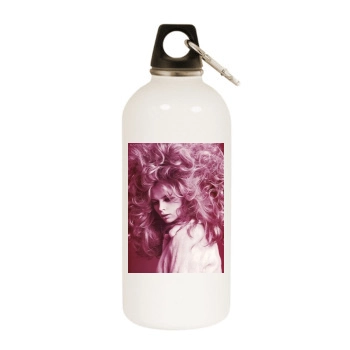 Julia Stegner White Water Bottle With Carabiner