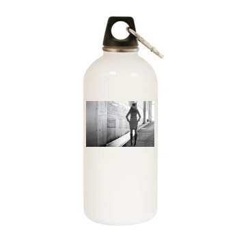 Julia Stegner White Water Bottle With Carabiner