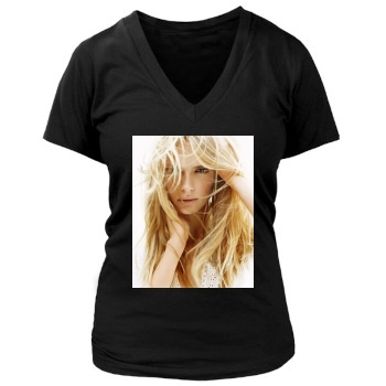 Julia Stegner Women's Deep V-Neck TShirt