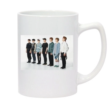 BTS 14oz White Statesman Mug