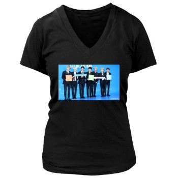 BTS Women's Deep V-Neck TShirt