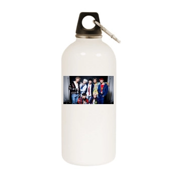 BTS White Water Bottle With Carabiner