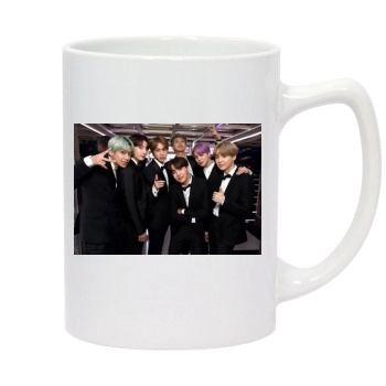 BTS 14oz White Statesman Mug