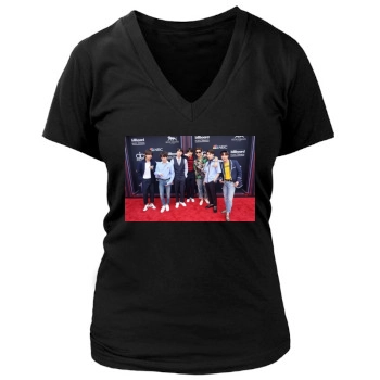 BTS Women's Deep V-Neck TShirt