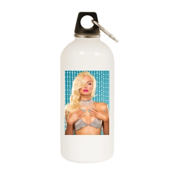 Paris Hilton White Water Bottle With Carabiner