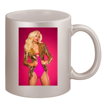 Paris Hilton 11oz Metallic Silver Mug