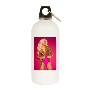 Paris Hilton White Water Bottle With Carabiner