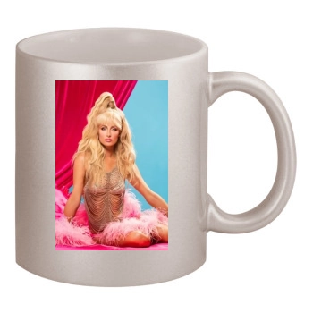 Paris Hilton 11oz Metallic Silver Mug