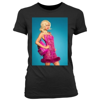 Paris Hilton Women's Junior Cut Crewneck T-Shirt