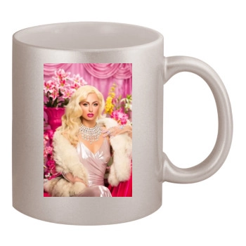 Paris Hilton 11oz Metallic Silver Mug