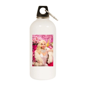 Paris Hilton White Water Bottle With Carabiner