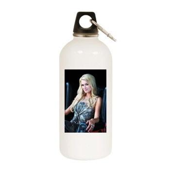 Paris Hilton White Water Bottle With Carabiner