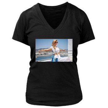 Paris Hilton Women's Deep V-Neck TShirt