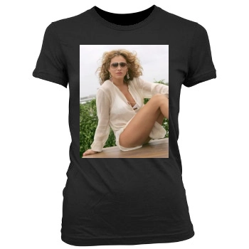 Paulina Rubio Women's Junior Cut Crewneck T-Shirt