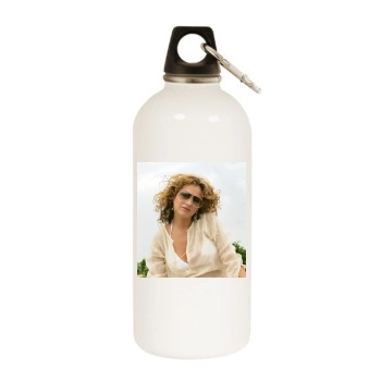 Paulina Rubio White Water Bottle With Carabiner