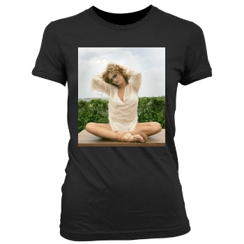 Paulina Rubio Women's Junior Cut Crewneck T-Shirt