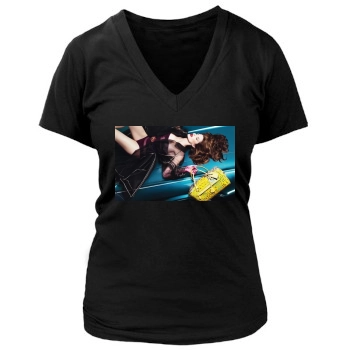 Madonna Women's Deep V-Neck TShirt