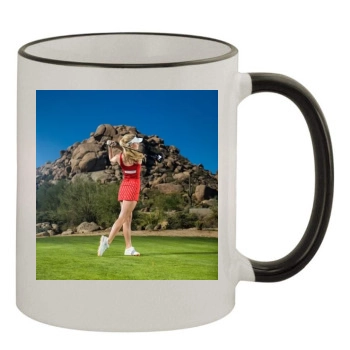 Paige Spiranac 11oz Colored Rim & Handle Mug