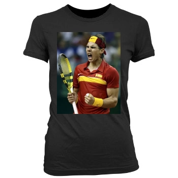 Rafael Nadal Women's Junior Cut Crewneck T-Shirt