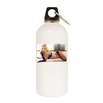 Torrie Wilson White Water Bottle With Carabiner