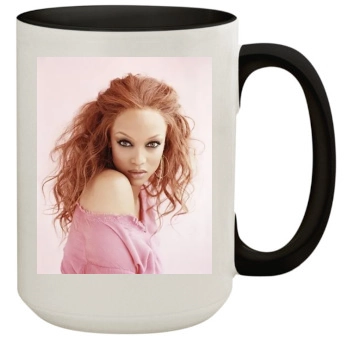 Tyra Banks 15oz Colored Inner & Handle Mug