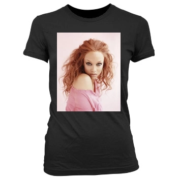 Tyra Banks Women's Junior Cut Crewneck T-Shirt