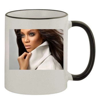 Tyra Banks 11oz Colored Rim & Handle Mug