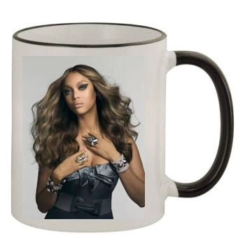 Tyra Banks 11oz Colored Rim & Handle Mug