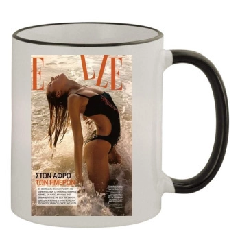 Candice Swanepoel 11oz Colored Rim & Handle Mug