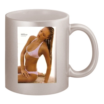 Candice Swanepoel 11oz Metallic Silver Mug