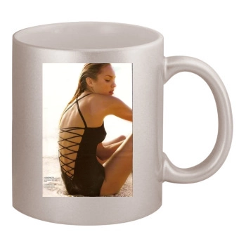 Candice Swanepoel 11oz Metallic Silver Mug