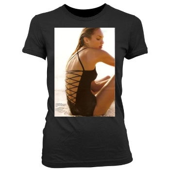 Candice Swanepoel Women's Junior Cut Crewneck T-Shirt