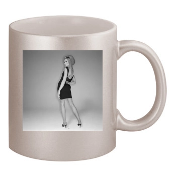 Carla Bruni 11oz Metallic Silver Mug