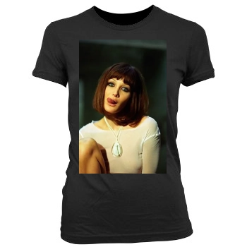 Carla Bruni Women's Junior Cut Crewneck T-Shirt