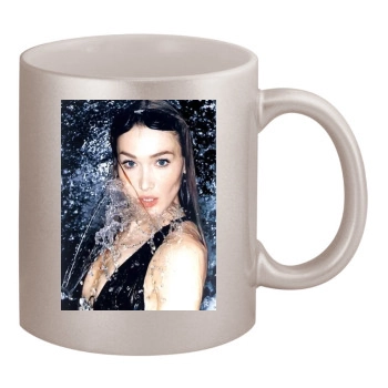 Carla Bruni 11oz Metallic Silver Mug