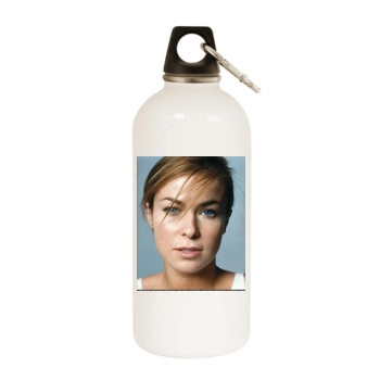 Carmen Electra White Water Bottle With Carabiner