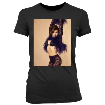 Carmen Electra Women's Junior Cut Crewneck T-Shirt