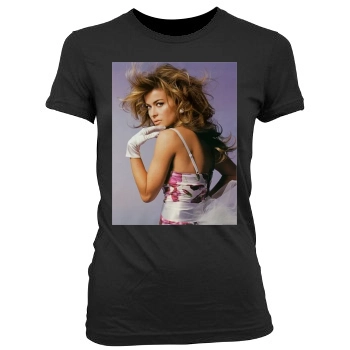 Carmen Electra Women's Junior Cut Crewneck T-Shirt