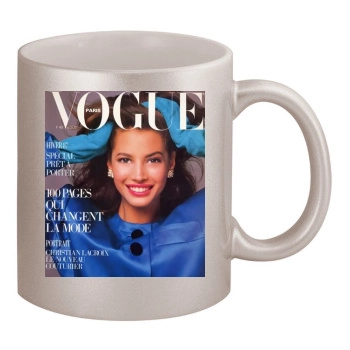 Christy Turlington 11oz Metallic Silver Mug