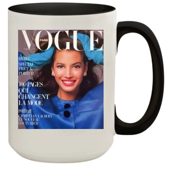 Christy Turlington 15oz Colored Inner & Handle Mug