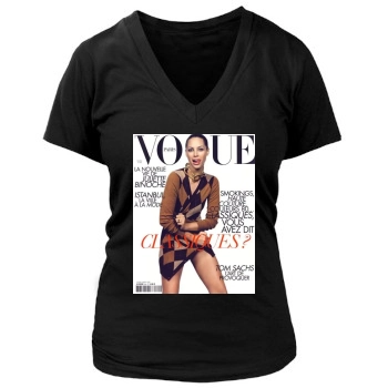 Christy Turlington Women's Deep V-Neck TShirt