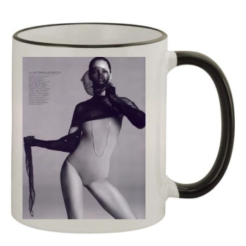 Christy Turlington 11oz Colored Rim & Handle Mug