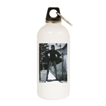 Cindy Crawford White Water Bottle With Carabiner