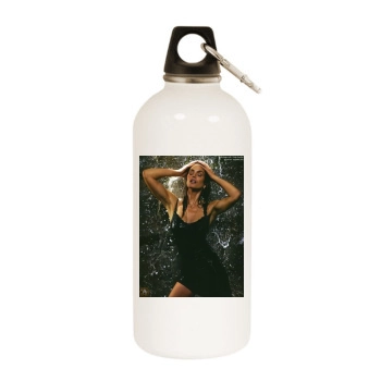 Cindy Crawford White Water Bottle With Carabiner