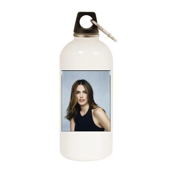 Cindy Crawford White Water Bottle With Carabiner